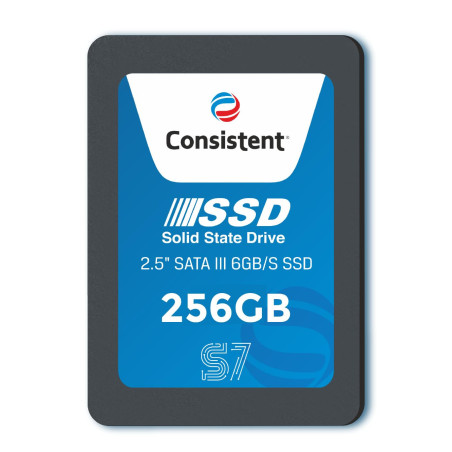Consistent SSD 256GB 2.5 Inch SATA Internal SSD - Read: 550MB/s & Write: 500MB/s - Solid-State Drive 5 Year Warranty (256, GB)