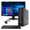 HP Desktop, refurbished Intel Core i5 3.2 GHz, 8 GB RAM, 256GB SSD, Keyboard & Mouse, Wi-Fi, Dual 19 LCD Monitors