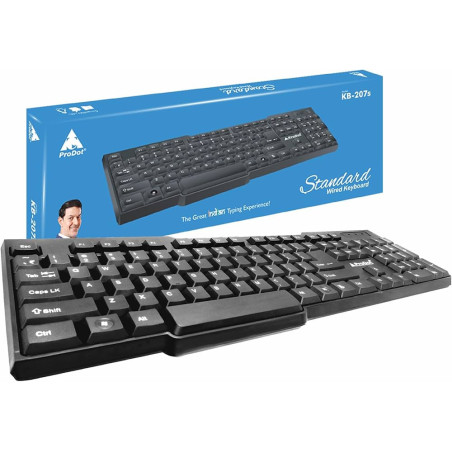 Prodot Wired Usb Standard Keyboard For Laptop Desktop