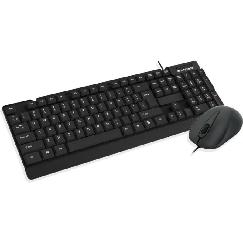 LAPCARE E9 Wired Combo-Wired Keyboard and Mouse Set-USB,  Combo Set (Black)