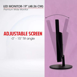Zebion 19HD4 18.5 inch LED HD LED Monitor